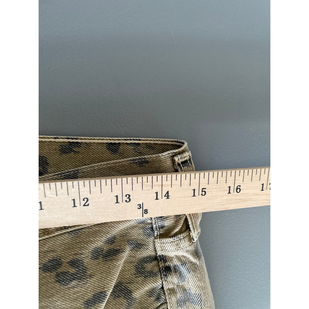 NEW Citizens of Humanity Barrel Darted Horseshoe Jeans Sz 27 Tan Leopard Safari - Picture 10 of 12